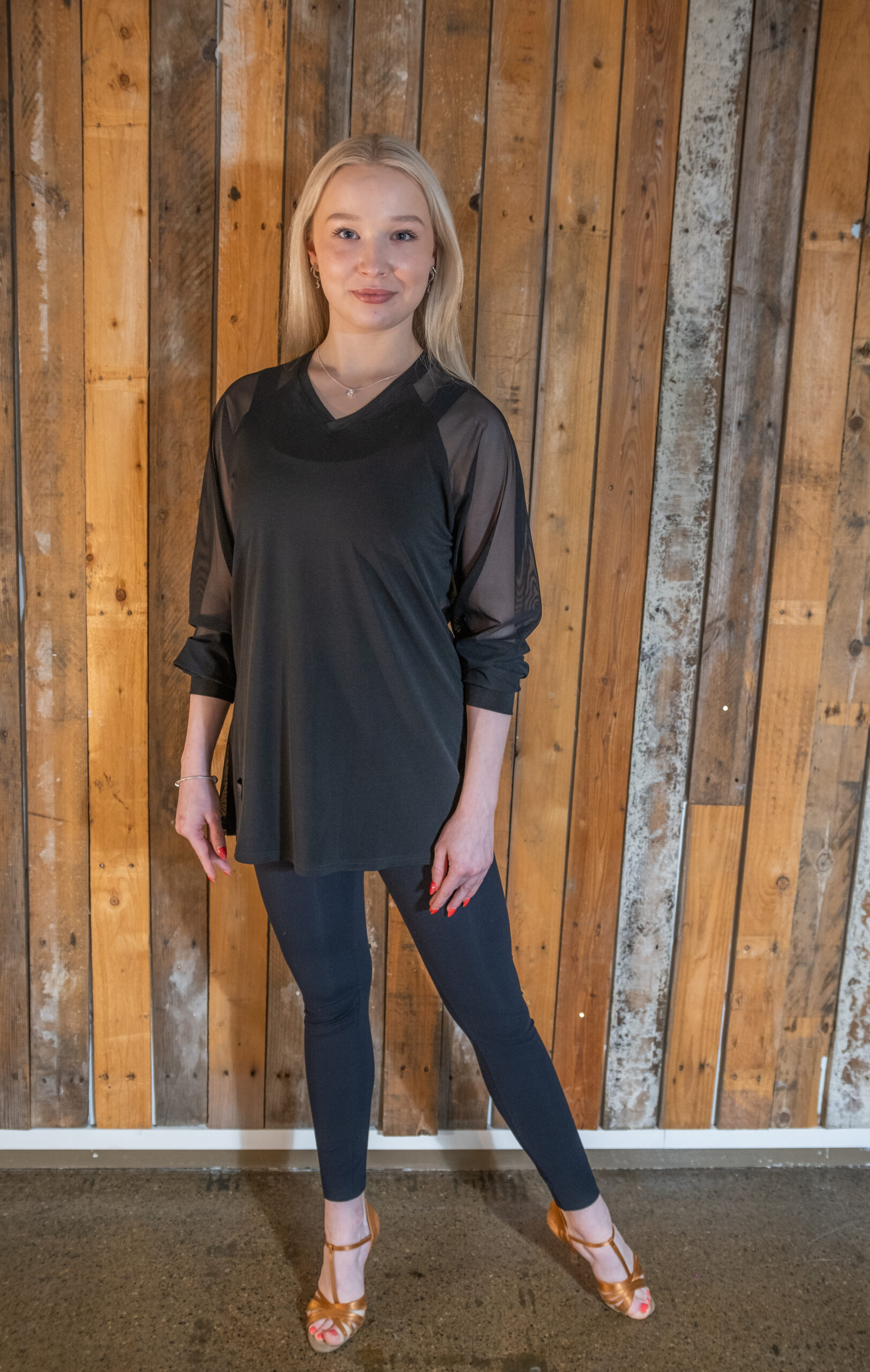 Juris 138 (pitk.hihainen mesh V-kaulus) - Image 3