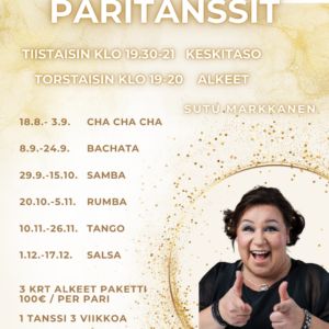 3krt paritanssin alkeet 100€ per pari
